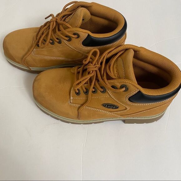 NY Lug Co Beige Winter Lace Up Boots Sz 6(Boys) - Picture 3 of 9